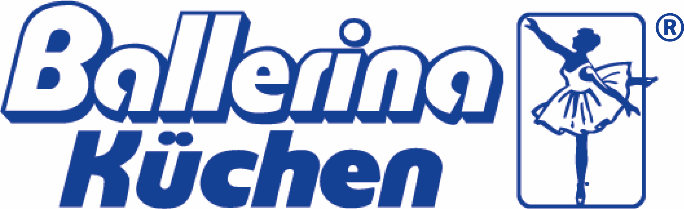 Logo von Ballerina Küchen mit stilisierter Ballerina in einem Tutu.